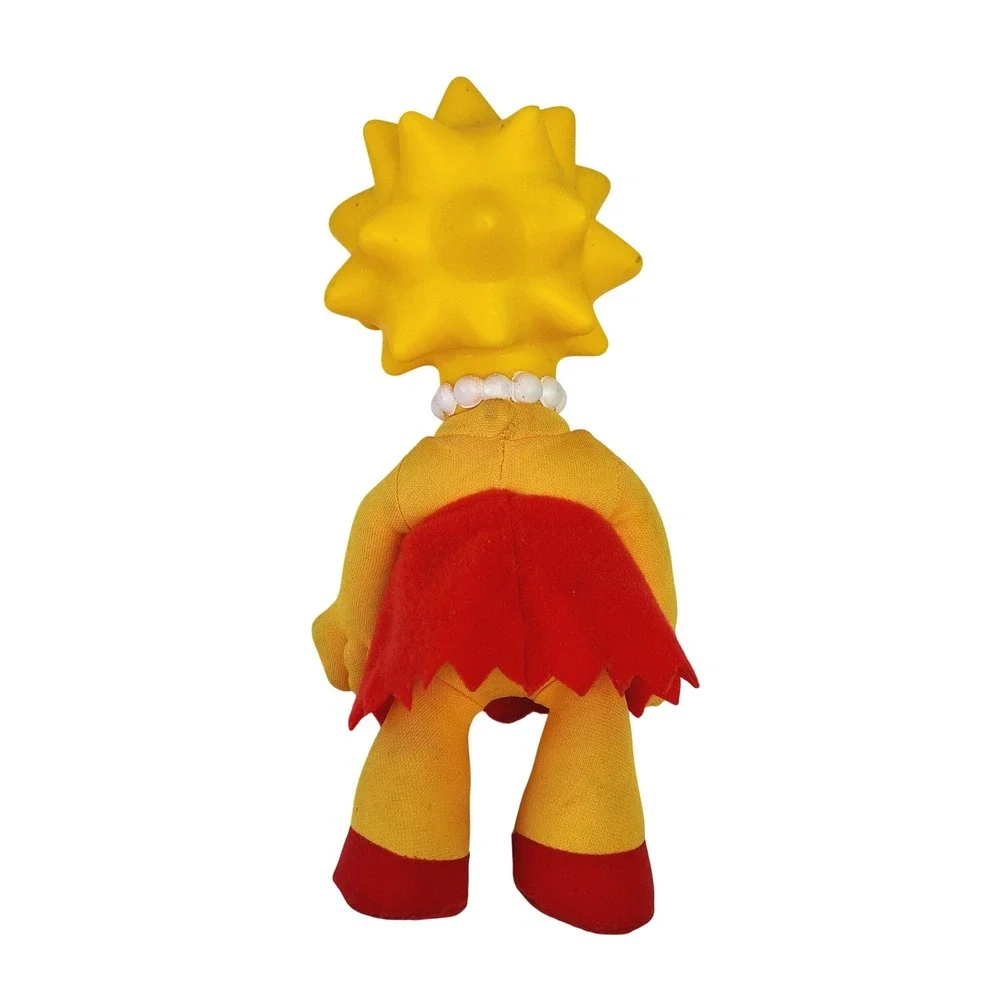 Vintage The Simpsons Plush Vinyl Head Figure Lot Homer Marge Lisa‎ Bart 4pc Set